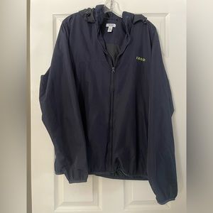 Izod Golf Zip Up lightweight Rain Jacket